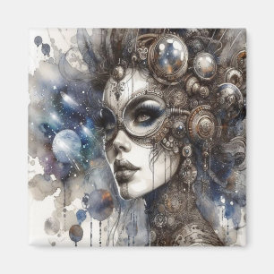 Vrouw in Space Magnet Magneet