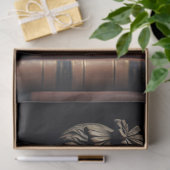 Vrouw in steen met boeken 3 Decoupage papier (Geschenk)