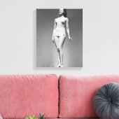 Vrouw in Swimsuit Canvas Afdruk (Insitu (Woonkamer))