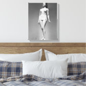 Vrouw in Swimsuit Canvas Afdruk (Insitu (Slaapkamer))