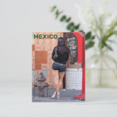 Vrouw in Tijuana, Mexico Briefkaart (Staand voorkant)