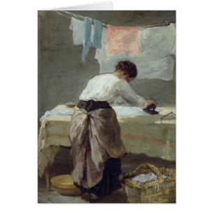 Vrouw Ironing