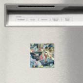 Vrouw Ironing, 1912 Magneet (Insitu (Vaatwasser))