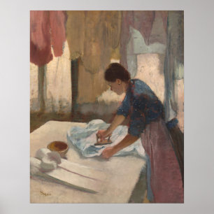 Vrouw Ironing - Edgar Degas Fine Art Poster