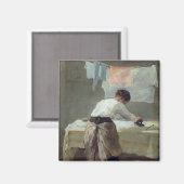 Vrouw Ironing Magneet (Voorkant / Achterkant)