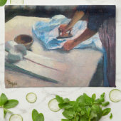 Vrouw Ironing  Theedoek (Gevouwen)