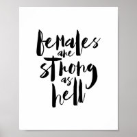 VROUW is sterk als hel, feministische motivatie