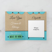 Vrouw Jubileum elke dag is speciaal blauw rustiek Kaart (Binnen)