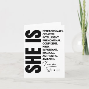 Vrouw: Juntetiende Freedom Day Black Zondag Kaart