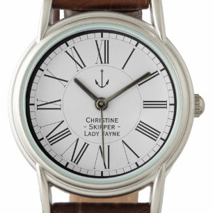 Vrouw kapitein jacht of boot horloge