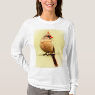 Vrouw Kardinaal zongvogel T-shirt