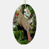 Vrouw kerstavond keramisch ornament (Rechts)