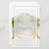 Vrouw kikker briefpapier (Voorkant / Achterkant)