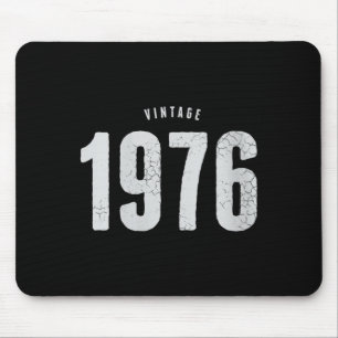 Vrouw klassieke retro 50e verjaardag dames 1976 muismat