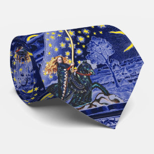 VROUW KNIGHT OF STARS HORSEBACK IN FLAMMARION STROPDAS