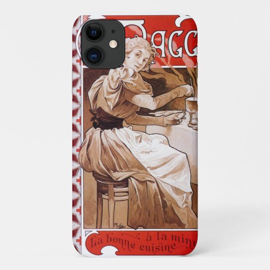 Vrouw Koken, Alphonse Mucha Case-Mate iPhone Case (Achterkant)