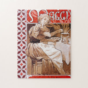 Vrouw Koken, Alphonse Mucha Legpuzzel
