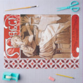 Vrouw Koken, Alphonse Mucha Tissuepapier (Craft)