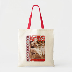Vrouw Koken, Alphonse Mucha Tote Bag