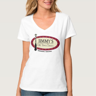 Vrouw: Kortstondig wit T-shirt