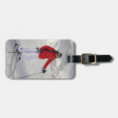 Vrouw Koud Afbeelding Bagagelabel (Voorkant horizontaal)