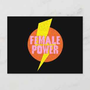 Vrouw kracht feministisch feminisme rechten vrouwe briefkaart