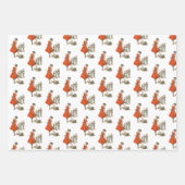 Vrouw Krampus inpakpapier set (Voorkant)