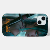 Vrouw krijger, anime stijl Case-Mate iPhone case (Achterkant (horizontaal))