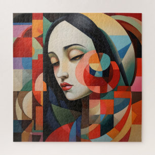 Vrouw Kubisme Abstracte Kunst Legpuzzel