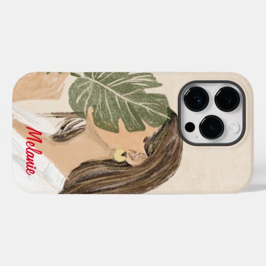 Vrouw Kunst Case-Mate iPhone Case (Achterkant (horizontaal))