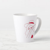 Vrouw Latte Mok (Rechterhoek)