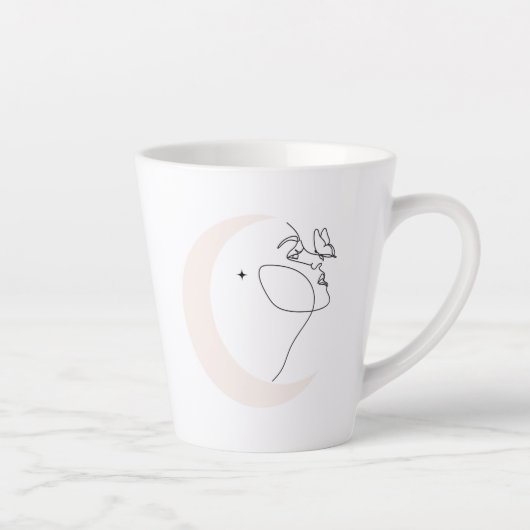 Vrouw Latte Mok (Rechts)