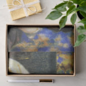 Vrouw leunend op een stoel tissuepapier (Geschenk)