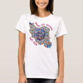 Vrouw leven vrijheid | Perzische kunst Rode Iraans T-shirt (Voorkant)
