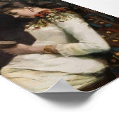 Vrouw lezen, Vrouw portret  kunst Poster (Hoek)