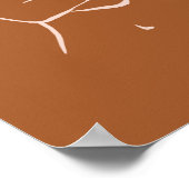 Vrouw lijn art poster (Hoek)