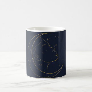 Vrouw Lijnkunst Persoonlijke Poster Koffiemok