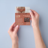 Vrouw Lingerie, dameskleding Advert. Flyer (Hand)