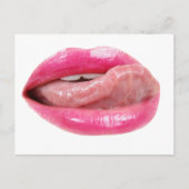 Vrouw lippen briefkaart (Voorkant)