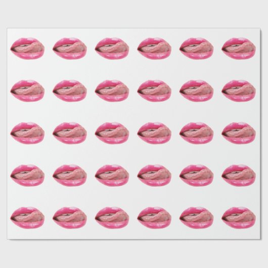 Vrouw lippen cadeaupapier (Zoom)