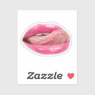 Vrouw lippen sticker