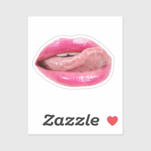 Vrouw lippen sticker (Vel)