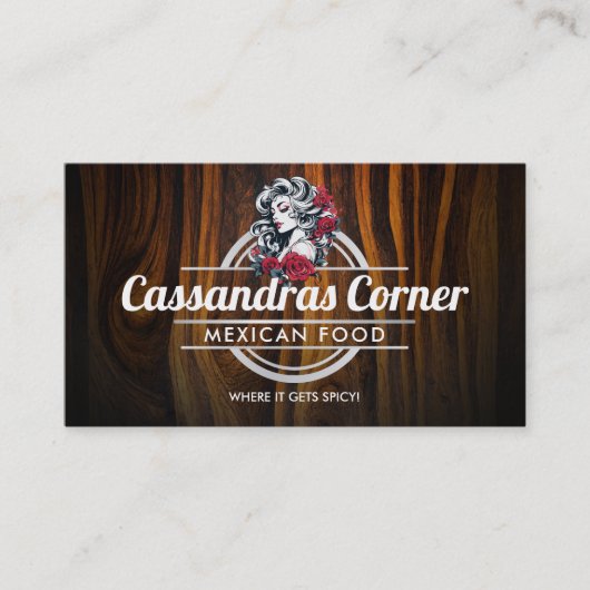  vrouw logo visitekaartjes (Voorkant)