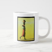 Vrouw loopt 1990 jumbo beker (Rechts)