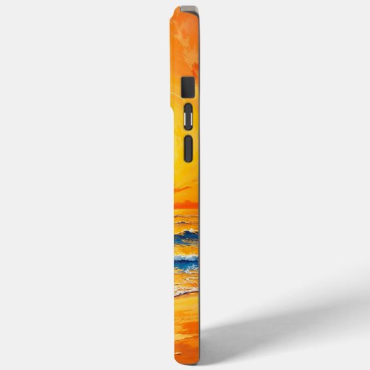 Vrouw lopen oceaan strand warme zonsondergang Case-Mate iPhone case (Achterkant / Links)