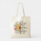 Vrouw, Mam, Baas Moederdag Tote Bag (Achterkant)