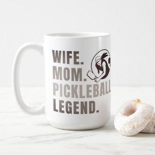 Vrouw Mam Pickleball Legend - Funny Women's Koffiemok