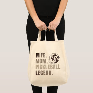 Vrouw Mam Pickleball Legend - Funny Women's Tote Bag