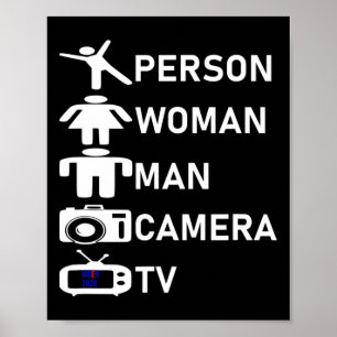 Vrouw Man Camera TV Go Vote 2020 Poster