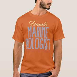 Vrouw Mariene Bioloog T-shirt